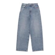 Wijde Denim Sand Stone Jeans Amish , Blue , Heren