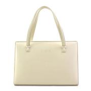 Pre-owned Leather handbags Loewe Pre-owned , White , Dames