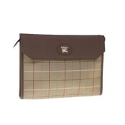 Pre-owned Cotton clutches Burberry Vintage , Brown , Dames