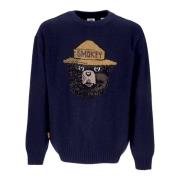 Jacquard Sweater Smokey Bear Eclipse Navy Element , Blue , Heren