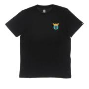 Zwarte Heren T-shirt met Logo Borduurwerk Element , Black , Heren