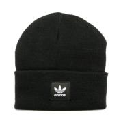 Zwarte Gebreide Manchetmuts Adidas , Black , Heren