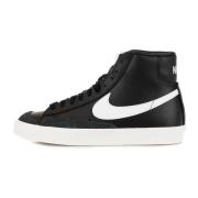 Vintage High Top Sneaker Zwart/Wit Nike , Black , Heren