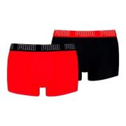 Rood/Zwart Everyday Trunk Boxers Puma , Red , Heren