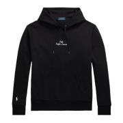 Zwarte Sweater met Trekkoord Capuchon Ralph Lauren , Black , Heren