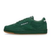 Donkergroene Lage Sneaker met Geborduurd Logo Reebok , Green , Heren