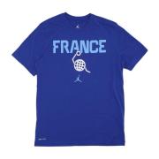 Frankrijk Basketbal Tee 2024 Jordan , Blue , Heren