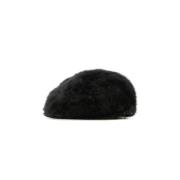 Zwarte Bont Flat Cap Hoed Kangol , Black , Heren