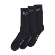 Zwarte handtekening sokken 2-pack Karl Kani , Black , Heren