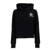 Zwarte Cropped Hoodie met Coördinaten The North Face , Black , Dames