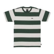 Gestreept Gebreid Shirt Korte Mouw T-shirt Vans , Green , Heren