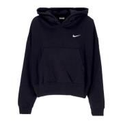 Oversized Hoodie Zwart/Wit Nike , Black , Dames