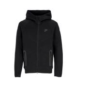 Tech Fleece Zip Hoodie Zwart Nike , Black , Heren