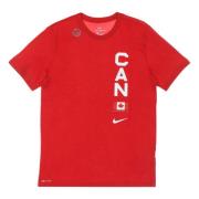 Canada Sport Red Olympics Tee Nike , Red , Heren