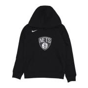 Brooklyn Nets Logo Hoodie Nike , Black , Heren