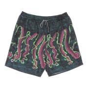 Tentakel Print Zwemshorts Zwart Octopus , Multicolor , Heren