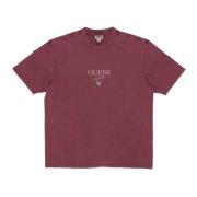 Gedrukt Logo Tee Distressed Multi Guess , Brown , Heren