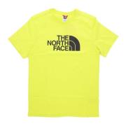 Gele LED Heren Tee Korte Mouw The North Face , Yellow , Heren