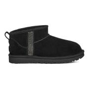 Klassieke Ultra Zwarte Winterlaarzen UGG , Black , Dames