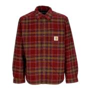 Gewatteerd Flanellen Shirtjack Check/amarone Carhartt Wip , Red , Here...