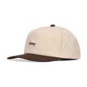 Gebogen Klep Snapback Pet Bruin Obey , Beige , Heren