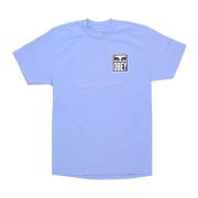 Digital Violet Eyes Icon T-shirt Obey , Blue , Heren