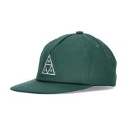 Bosgroene Snapback Pet Ongestructureerd HUF , Green , Heren