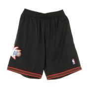 NBA Swingman Shorts 2000-01 Phi76e Mitchell & Ness , Black , Heren