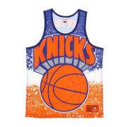 NBA Jumbotron Sublimated Mesh Tank Mitchell & Ness , Multicolor , Here...