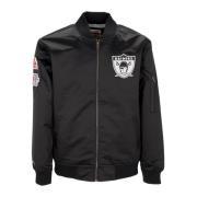 Oakland Raiders Lichtgewicht Satijnen Bomberjack Mitchell & Ness , Bla...