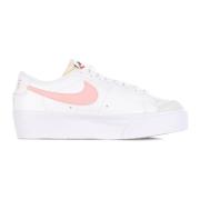 Lage Plateau Sneaker Wit/Roze Nike , White , Dames