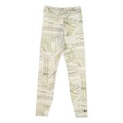 All Over Print Leggings Hoge Taille Nike , White , Dames