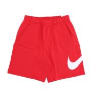 Pluche Tracksuit Broek Rood/Wit Sportkleding Nike , Red , Heren