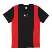 Sportswear Air Top Zwart/Rood T-shirt Nike , Black , Heren