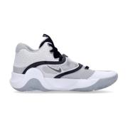 Skate Schoenen Wit/Zwart/Grijs Basketbal Stijl Nike , Gray , Heren