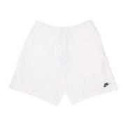 Club Gebreide Korte Trainingspak Broek Nike , White , Heren