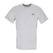 Sportswear Club Tee Grijs Heather T-shirt Nike , Gray , Heren