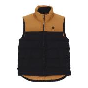 Puffer Vest Sleeveless Down Jacket Timberland , Black , Heren