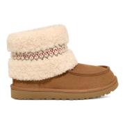 Vlecht Mini Laarzen UGG , Brown , Dames