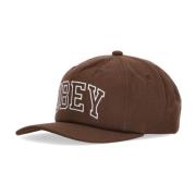 Klassieke Snapback Bruine Gebogen Klep Pet Obey , Brown , Heren