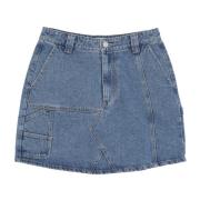 Denim Timmerman Rok Licht Indigo Obey , Blue , Dames