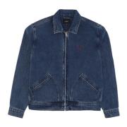 Denim Werkjas Blauw HUF , Blue , Heren