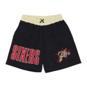 Philadelphia 76ers Basketbalshorts Vintage Stijl Mitchell & Ness , Bla...