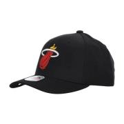 Miami Heat NBA Pet Rood Zwart Mitchell & Ness , Black , Heren