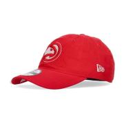 Atlanta Hawks Gebogen Klep Pet New Era , Red , Unisex