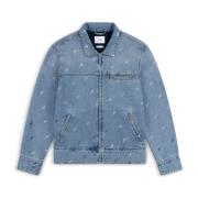 Signature A Overshirt Axel Arigato , Blue , Heren