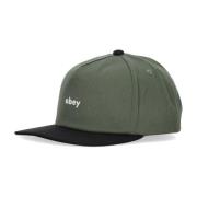 Gebogen Klep Snapback Pet Obey , Green , Heren