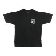 Zwarte Eyes Icon T-shirt Obey , Black , Heren