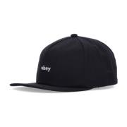 Platte klep snapback pet zwart Obey , Black , Heren