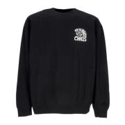 Zwarte Crew Neck Sweatshirt met Borduursel Obey , Black , Heren